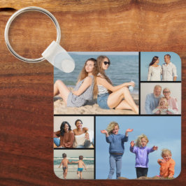 Creëer Uw eigen fotocollage 6 Sleutelhanger