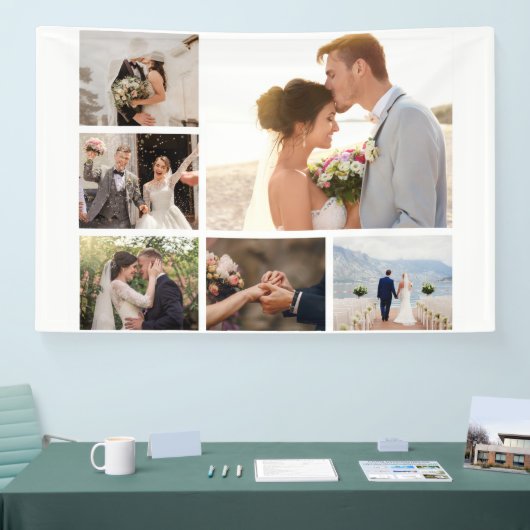 Creëer Uw eigen fotocollage 6 Spandoek (Beurs)