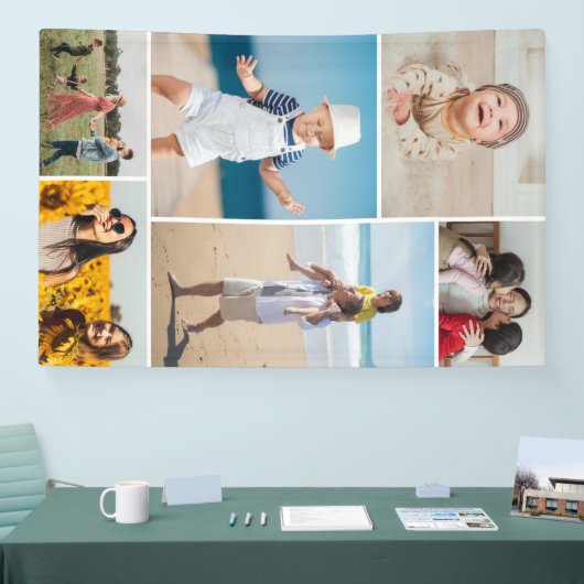 Creëer Uw eigen fotocollage 6 Spandoek (Beurs)