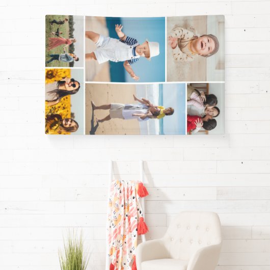 Creëer Uw eigen fotocollage 6 Spandoek (Insitu)