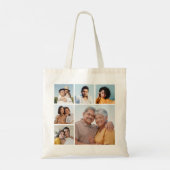Creëer Uw eigen fotocollage 6 Tote Bag (Achterkant)