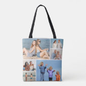 Creëer Uw eigen fotocollage 6 Tote Bag (Achterkant)