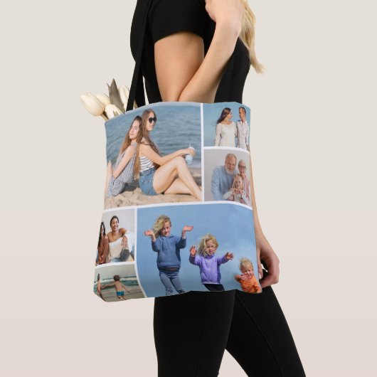 Creëer Uw eigen fotocollage 6 Tote Bag (Dichtbij)