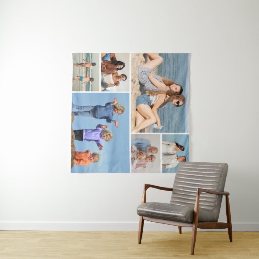 Creëer Uw eigen fotocollage 6 Wandkleed (In Situ (horizontaal))