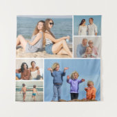 Creëer Uw eigen fotocollage 6 Wandkleed (Voorkant)
