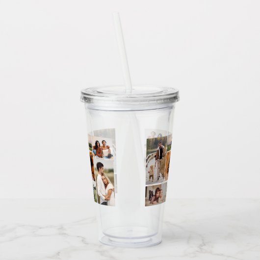Creëer Uw eigen fotocollage 7 Acryl Drinkbeker (Links)
