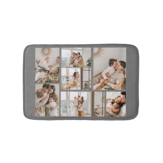 Creëer Uw eigen fotocollage 7 Badmat (Voorkant)