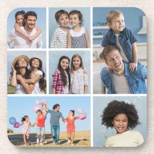 Creëer Uw eigen fotocollage 7 Bier Onderzetter