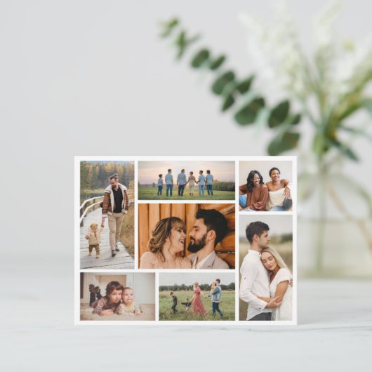 Creëer Uw eigen fotocollage 7 Briefkaart (Staand voorkant)
