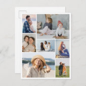 Creëer Uw eigen fotocollage 7 Briefkaart (Voorkant / Achterkant)