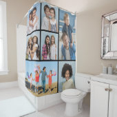 Creëer Uw eigen fotocollage 7 Douchegordijn (In situ)