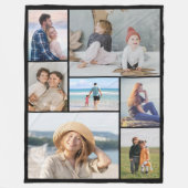 Creëer Uw eigen fotocollage 7 Fleece Deken (Voorkant)