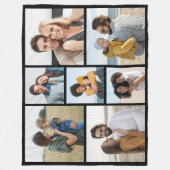 Creëer Uw eigen fotocollage 7 Fleece Deken (Voorkant)