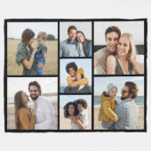 Creëer Uw eigen fotocollage 7 Fleece Deken (Voorkant (Horizontaal))