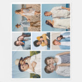 Creëer Uw eigen fotocollage 7 Fleece Deken (Voorkant)