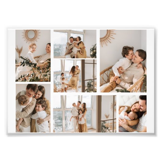 Creëer Uw eigen fotocollage 7 Foto Afdruk (Voorkant)