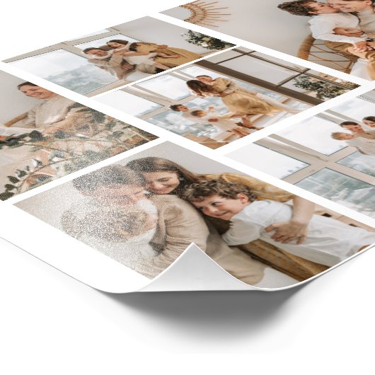 Creëer Uw eigen fotocollage 7 Foto Afdruk (Hoek)