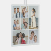 Creëer Uw eigen fotocollage 7 Glas Ornament (Voorkant Rechts)