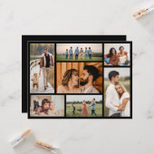 Creëer Uw eigen fotocollage 7 Kaart (Voorkant / Achterkant in situ)