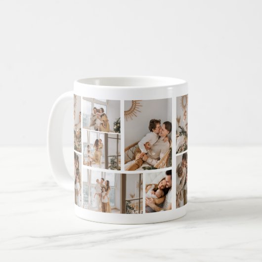 Creëer Uw eigen fotocollage 7 Koffiemok (Voorkant links)