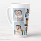 Creëer Uw eigen fotocollage 7 Latte Mok (Linkerhoek)