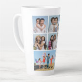 Creëer Uw eigen fotocollage 7 Latte Mok (Linkerhoek)