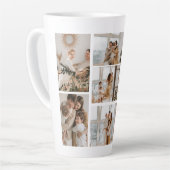 Creëer Uw eigen fotocollage 7 Latte Mok (Linkerhoek)