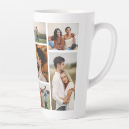Creëer Uw eigen fotocollage 7 Latte Mok