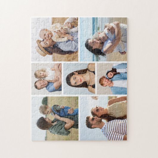 Creëer Uw eigen fotocollage 7 Legpuzzel (Verticaal)