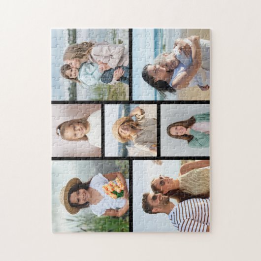 Creëer Uw eigen fotocollage 7 Legpuzzel (Verticaal)
