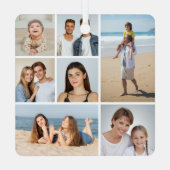 Creëer Uw eigen fotocollage 7 Metalen Ornament (Achterkant)