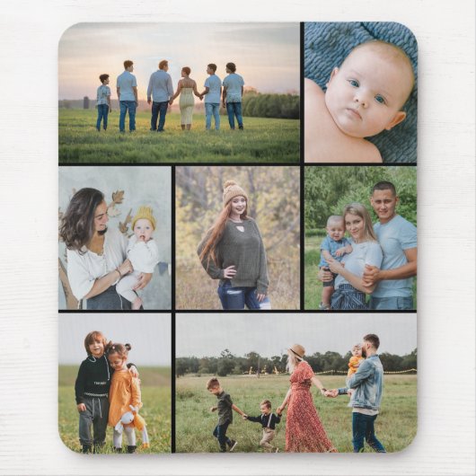 Creëer Uw eigen fotocollage 7 Muismat (Voorkant)