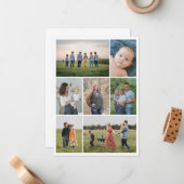 Creëer Uw eigen fotocollage 7 Notitiekaartje (Voorkant / Achterkant in situ)