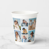 Creëer Uw eigen fotocollage 7 Papieren Bekers (Achterkant)
