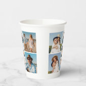 Creëer Uw eigen fotocollage 7 Papieren Bekers (Links)
