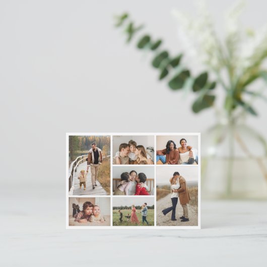 Creëer Uw eigen fotocollage 7 Plaatskaartje (Staand voorkant)