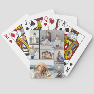 Creëer Uw eigen fotocollage 7 Pokerkaarten