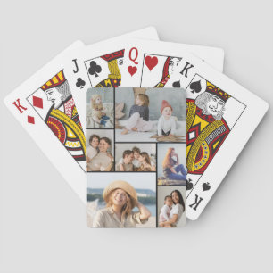 Creëer Uw eigen fotocollage 7 Pokerkaarten