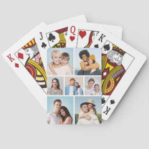 Creëer Uw eigen fotocollage 7 Pokerkaarten