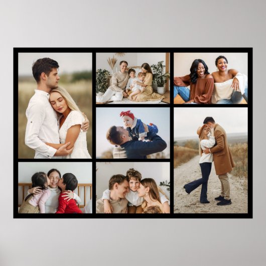 Creëer Uw eigen fotocollage 7 Poster (Voorkant)