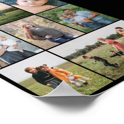 Creëer Uw eigen fotocollage 7 Poster (Hoek)