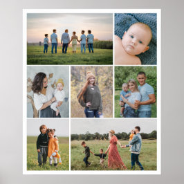 Creëer Uw eigen fotocollage 7 Poster