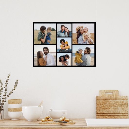 Creëer Uw eigen fotocollage 7 Poster (Keuken)
