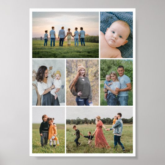 Creëer Uw eigen fotocollage 7 Poster (Voorkant)