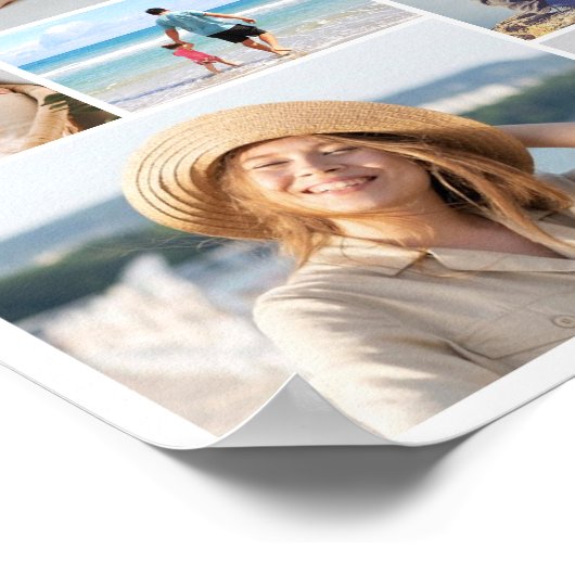 Creëer Uw eigen fotocollage 7 Poster (Hoek)