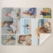 Creëer Uw eigen fotocollage 7 Sherpa Deken (Voorkant (horizontaal))