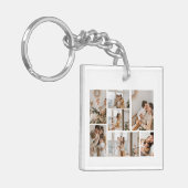 Creëer Uw eigen fotocollage 7 Sleutelhanger (Voorkant Links)