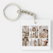 Creëer Uw eigen fotocollage 7 Sleutelhanger (Voorkant)