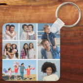 Creëer Uw eigen fotocollage 7 Sleutelhanger (Achterkant)