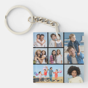 Creëer Uw eigen fotocollage 7 Sleutelhanger
